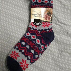Snowflake hearts Super Soft Thermal Slipper Sock
